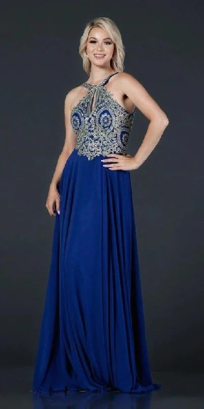 Best Deals Of The Season Long Formal Halter Chiffon Evening Prom Dress