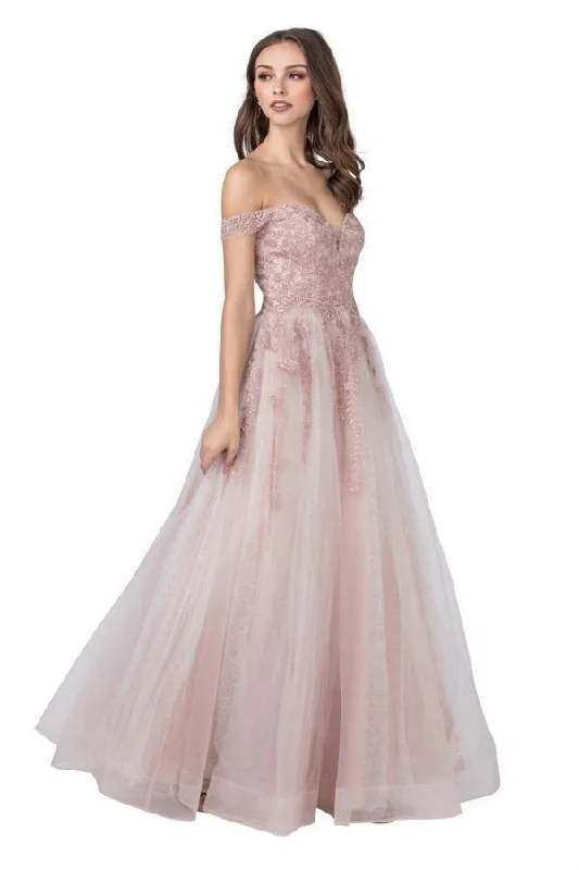 Fashion Deal Off Shoulder Long Prom Dress Sale