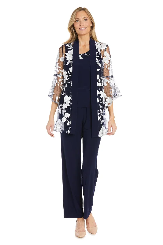 New Arrivals R&M Richards 1992 Floral Long Formal Pant Suit