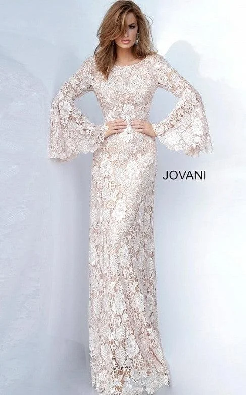 Must Haves Jovani 02908 Long Sleeve Formal Lace Dress