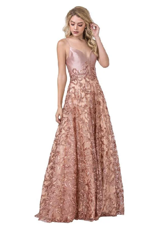 Limited Stock, Big Sale Long Formal Spaghetti Straps Prom Sequins Ball Gown