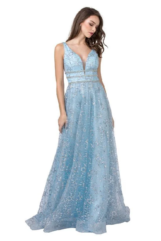 Absurdly Cheap Sale Prom Long Sleeveless Evening Sequins Dress