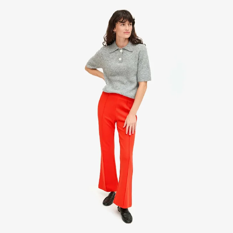 Chic Trend Collection Le Flare Trouser (Poppy Red)