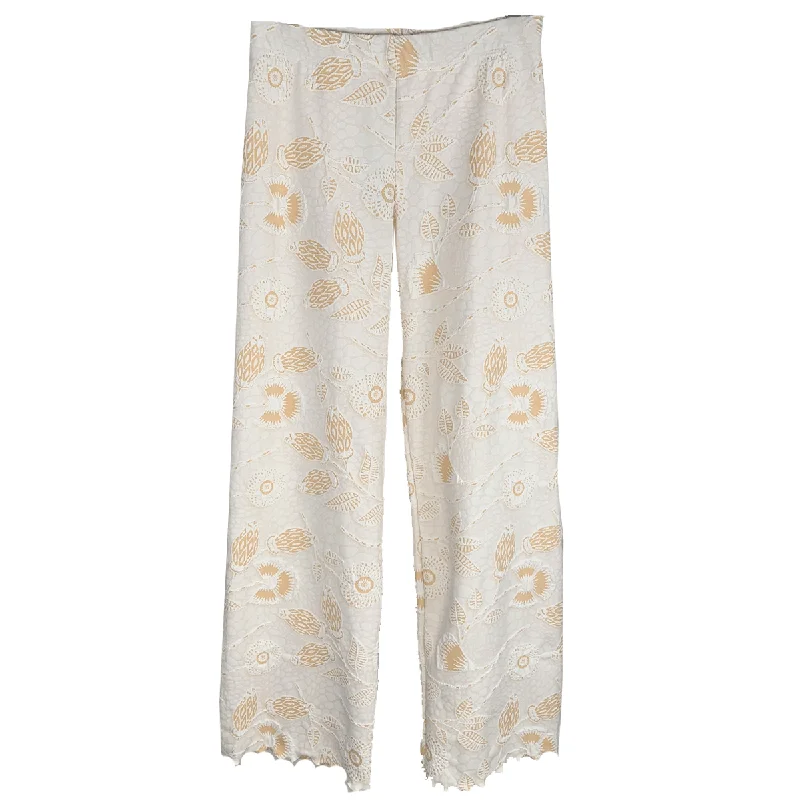 Fall Sale, Prices Drop Off White Campanula Jacquard Knit Energy Pant