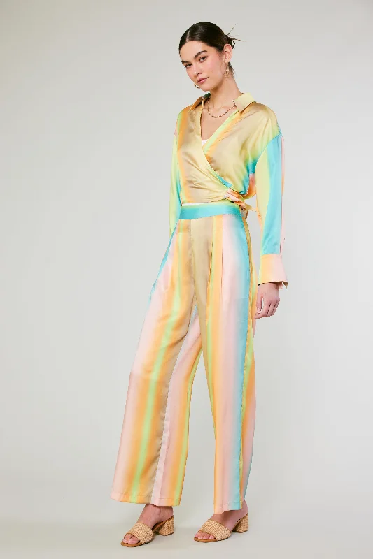 Premium Style Prismatic Gradient Wide Leg Pants