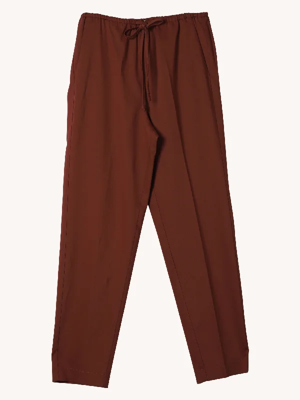 Discover Now WOOL TWILL ELASTIC PANT