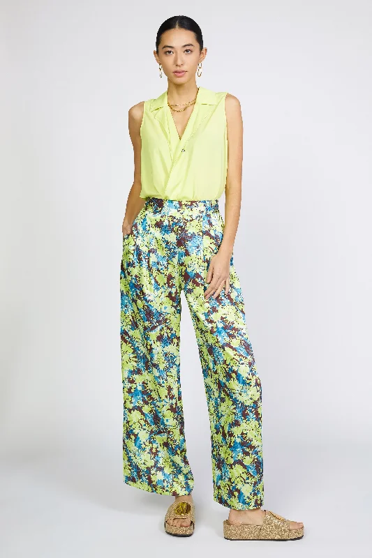 Casual Chic Floral Print Wide Pants