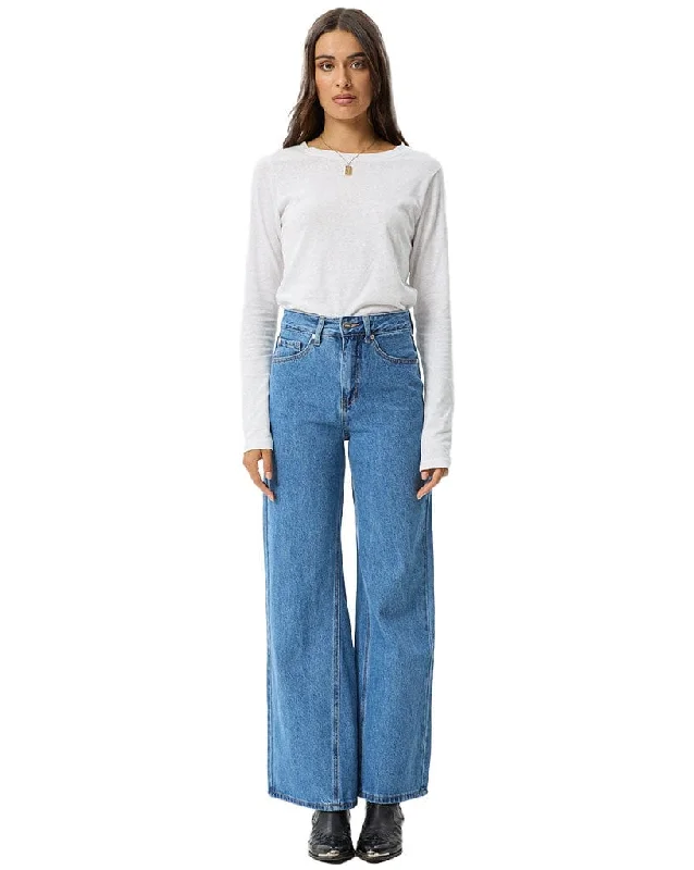 Trendy Threads Gigi Hemp Denim Flared Jeans