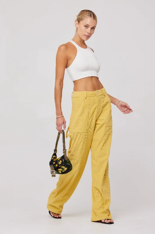 Luxury Fashion Discounts Elsa Cargo Pant in Mustard