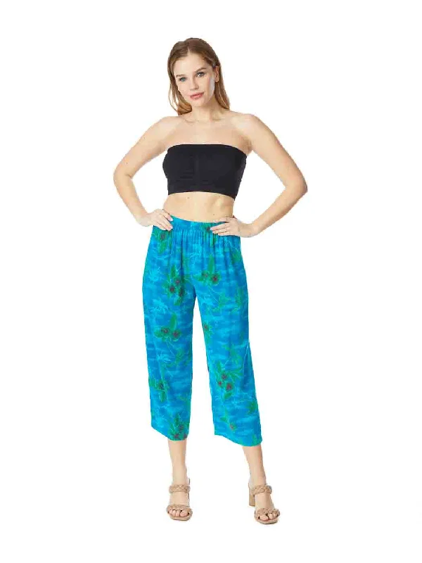 Urban Fashion Tianello Print "Maui" TENCEL™ Flood Pant