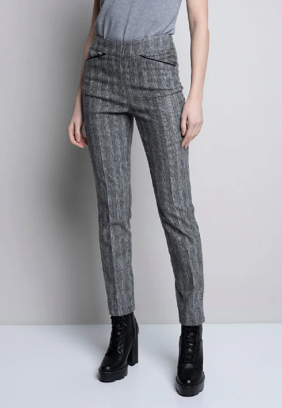 Seize Bargains Piping Detailed Straight Leg Full-Length Pants