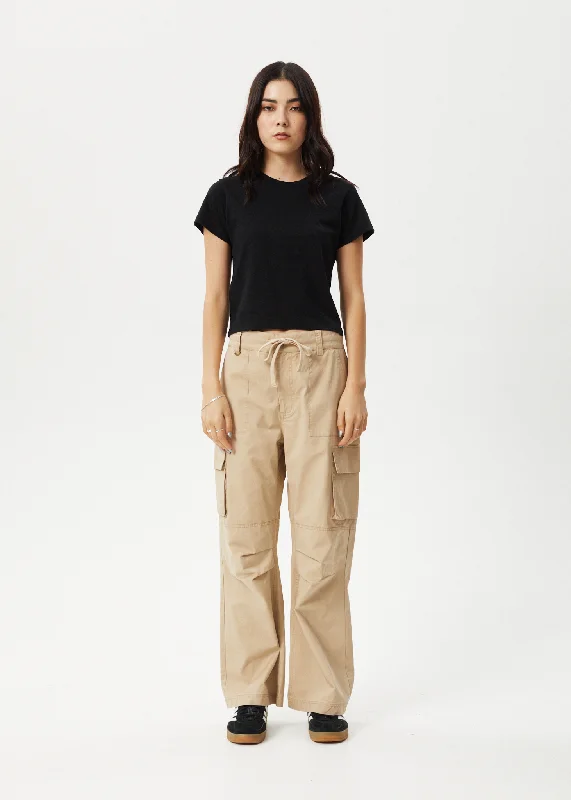 Style Redefined AFENDS Womens Apprentice - Cargo Pants - Taupe