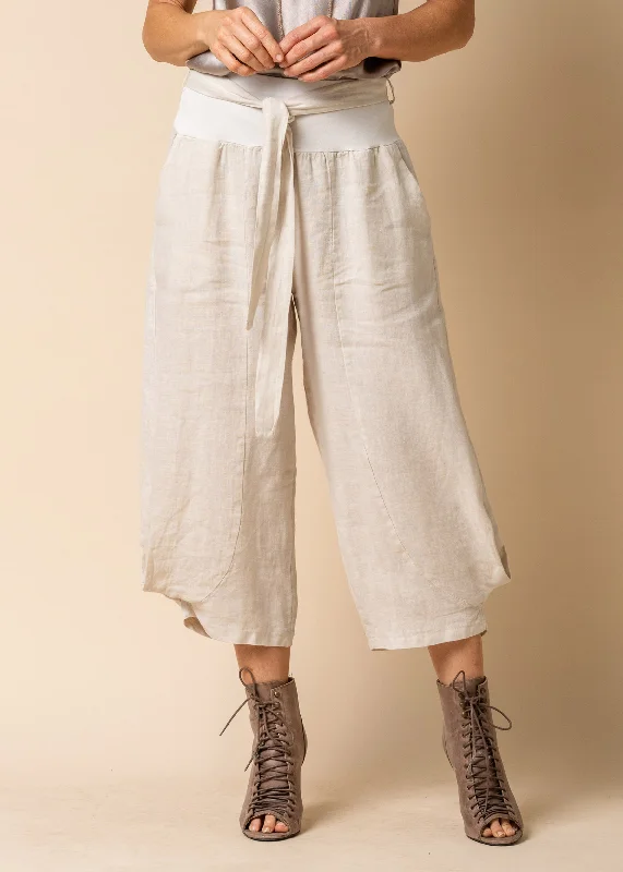 Relaxed Style Deals Addison Linen Pants in Latte