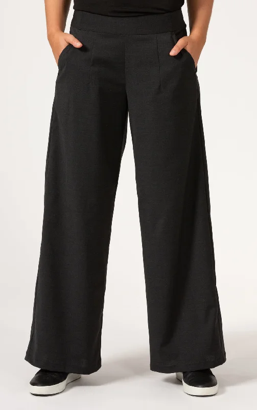 Huge Markdowns LIGHTWEIGHT WOOL BLEND WIDE LEG PANT