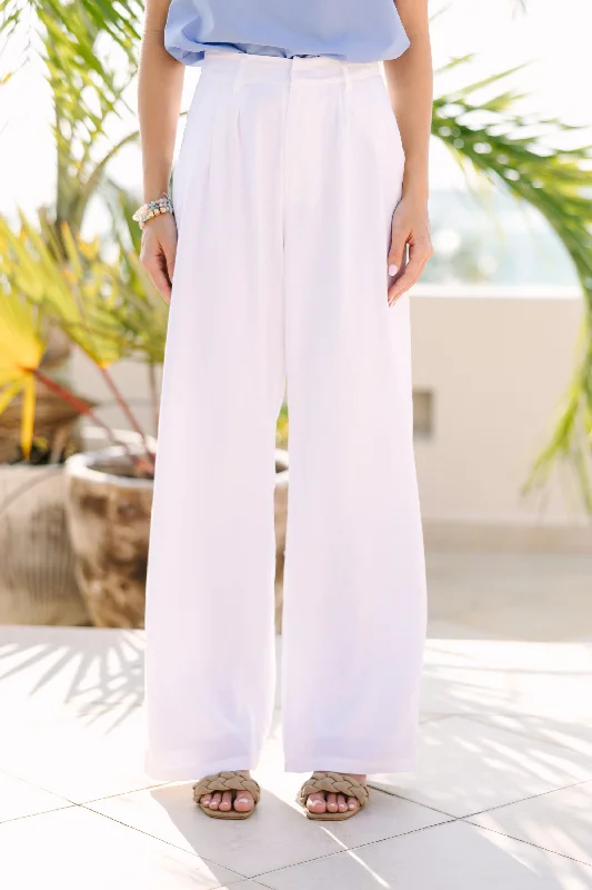 Casual Fashion Just Dreaming White Linen Pants