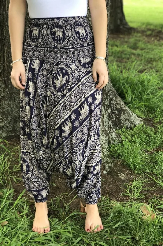 Playful Fashion Offers Elephant Paisley Harem Pants