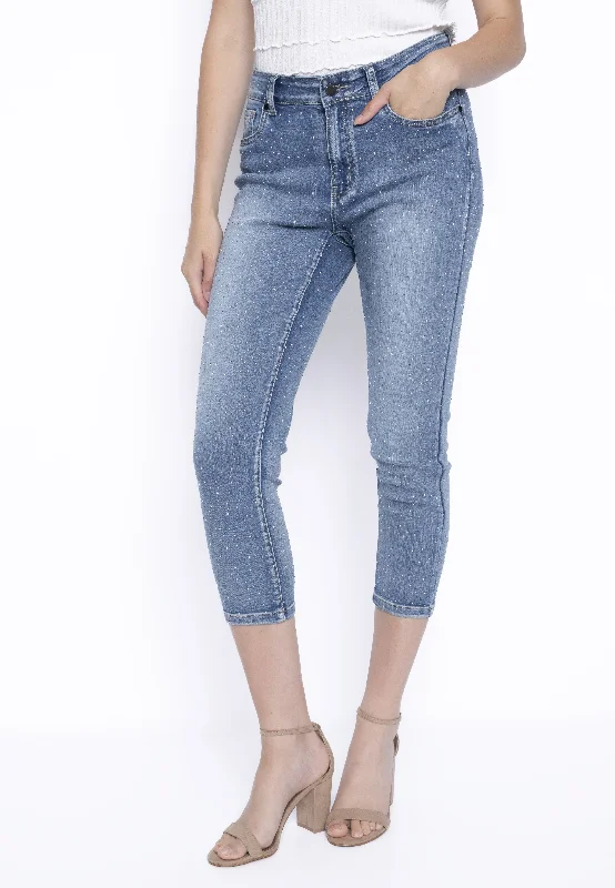 Don't Miss Out Allover Rhinestone Jeans