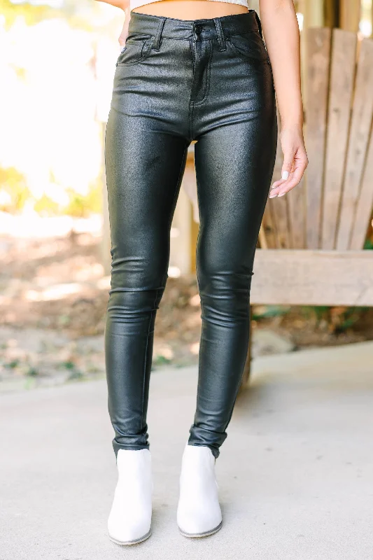 Must Haves KanCan: Give Your All Black Faux Leather Pants