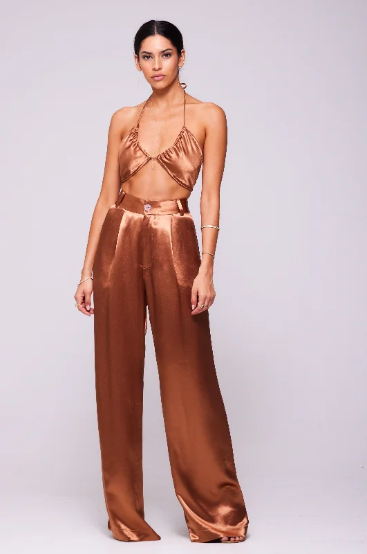 Modern Chic Discounts Sasha Trouser in Copper